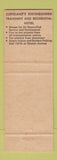 Matchbook Cover - Wade Park Manor Cleveland OH