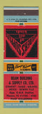 Matchbook Cover - Beam Building Supply Port Colborne ON