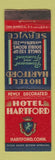Matchbook Cover - Hotel Hartford CT WEAR