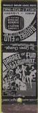 Matchbook Cover - Barrel of Fun Restaurant New York City