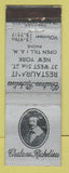 Matchbook Cover - Chateau Richelieu New York City