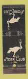 Matchbook Cover - Stork Club New York City WORN