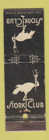 Matchbook Cover - Stork Club New York City WORN