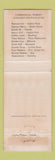 Matchbook Cover - Valley Plaza Restaurant Lodging Midland MI WEAR