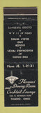 Matchbook Cover - Thomas' Restaurant Toledo OH