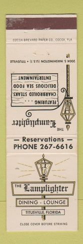 Matchbook Cover - The Lamplighter Restaurant Titusville FL