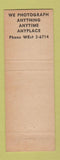 Matchbook Cover - Taylor Photography Chicago IL