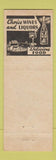 Matchbook Cover - Haven in the Hills Tavern Stony Creek Mills