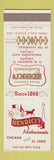 Matchbook Cover - Henrici's Restaurants Chicago IL St Louis MO