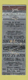 Matchbook Cover - Peggy Ann Grill Dalton GA WORN
