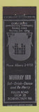 Matchbook Cover - Murray Inn Schenectady? Albany? NY
