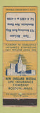 Matchbook Cover - New England Mutual Insurance Tom McLane Manchester NH WORN