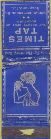 Matchbook Cover - Times Tap Rockford IL girlie WORN