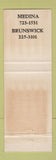 Matchbook Cover - Lance Insurance Medina Brunswick OH #2
