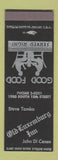 Matchbook Cover - Old Luxemburg Inn Steve Tomko John Di Censo