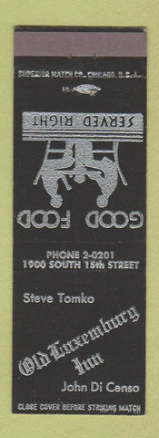 Matchbook Cover - Old Luxemburg Inn Steve Tomko John Di Censo
