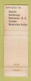 Matchbook Cover - La Bow Haynes Insurance Brokers Seattle Tacoma WA WEAR