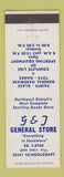 Matchbook Cover - G&J General Store Detroit MI Sporting Goods