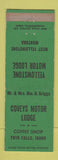 Matchbook Cover - Coveys Motor Lodge Twin Falls ID West Yellowstone MT