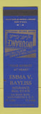 Matchbook Cover - Emma Bayliss Insurance Real Estate Washington DC