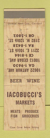 Matchbook Cover - Iacobucci's Markets Grocery Cleveland? WEAR
