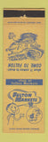 Matchbook Cover - Fulton Markets Grocery Waterbury Shelton Derby Ansonia CT