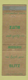 Matchbook Cover - Blitz Insurance 60th Fort Wayne?