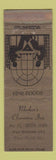 Matchbook Cover - Merker's Clearview Inn Bath OH WORN