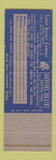 Matchbook Cover - Royal Blue Hospital Plan Insurance Chicago IL