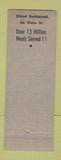 Matchbook Cover - Boston Grill Chicago IL
