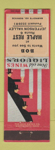 Matchbook Cover - Maple Rest Jefferson Valley NY deco