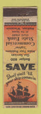 Matchbook Cover - Commercial State Bank Madison WI WEAR