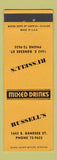 Matchbook Cover - Russell's Utica? Syracuse NY