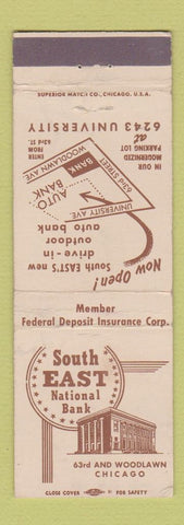 Matchbook Cover - South East National Bank Chicago IL