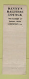 Matchbook Cover - Danny's Drive Inn Christmas hamburgers Shreveport LA WEAR