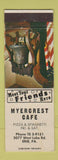 Matchbook Cover - Myercrest Cafe Erie PA