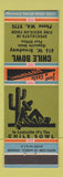 Matchbook Cover - Chile Bowl Mexican Restaurant Louisville KY