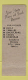 Matchbook Cover - Chile Bowl Mexican Restaurant Louisville KY