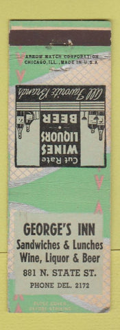 Matchbook Cover - George's Inn Chicago IL ARROW