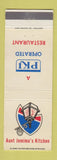 Matchbook Cover - Aunt Jemima's Kitchen