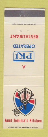 Matchbook Cover - Aunt Jemima's Kitchen
