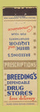 Matchbook Cover - Breeging's Drug Stores