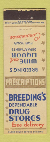 Matchbook Cover - Breeging's Drug Stores