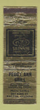 Matchbook Cover - Peggy Ann Grill Dalton GA WORN