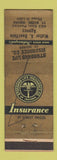 Matchbook Cover - Standard Life Insurance Walter Doerflein Fort Wayne IN WEAR