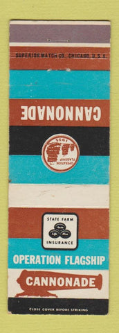 Matchbook Cover - State Farm Insurance Cannonade