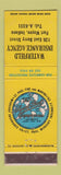 Matchbook Cover - Waterfield Insurance Agency Fort Wayne IN