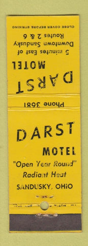 Matchbook Cover - Darst Motel Sandusky OH WEAR