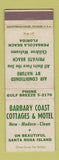 Matchbook Cover - Barbary Coast Motel Santa Rosa Island Pensacola Beach FL WEAR