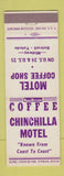 Matchbook Cover - Chinchilla Motel Coffee Shop midway Detroit Toledo